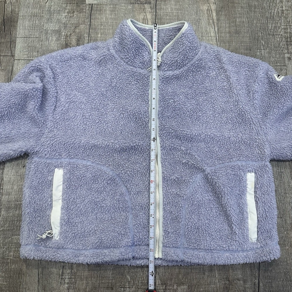 Madewell Penfield Haight Fleece Jacket Womens Small Purple Sherpa Oversized Zip - Picture 4 of 9